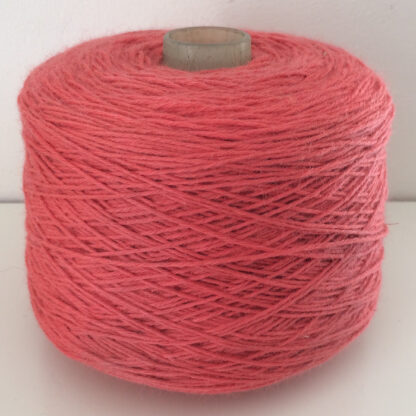 wool yarn cone pink